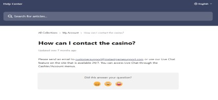 Slotsite Casino Live Chat